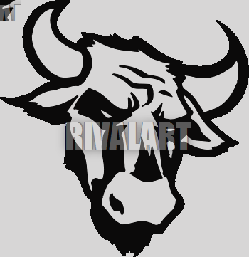 Bull (350x361), Png Download