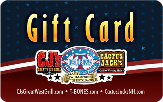 Gift Cards - T Bones (640x640), Png Download