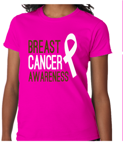 Women's Pink Breast Cancer Awarness Brand T - Active Shirt (500x500), Png Download