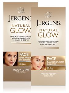 Jergens Natural Glow Healthy Complexion Daily Facial - Jergens Natural Glow On Face (225x300), Png Download