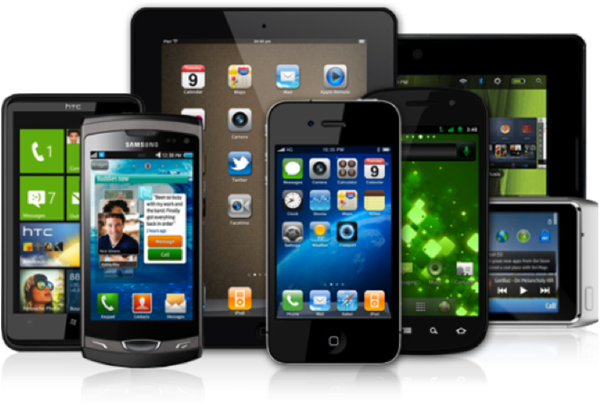 Smartphone Devices (600x405), Png Download