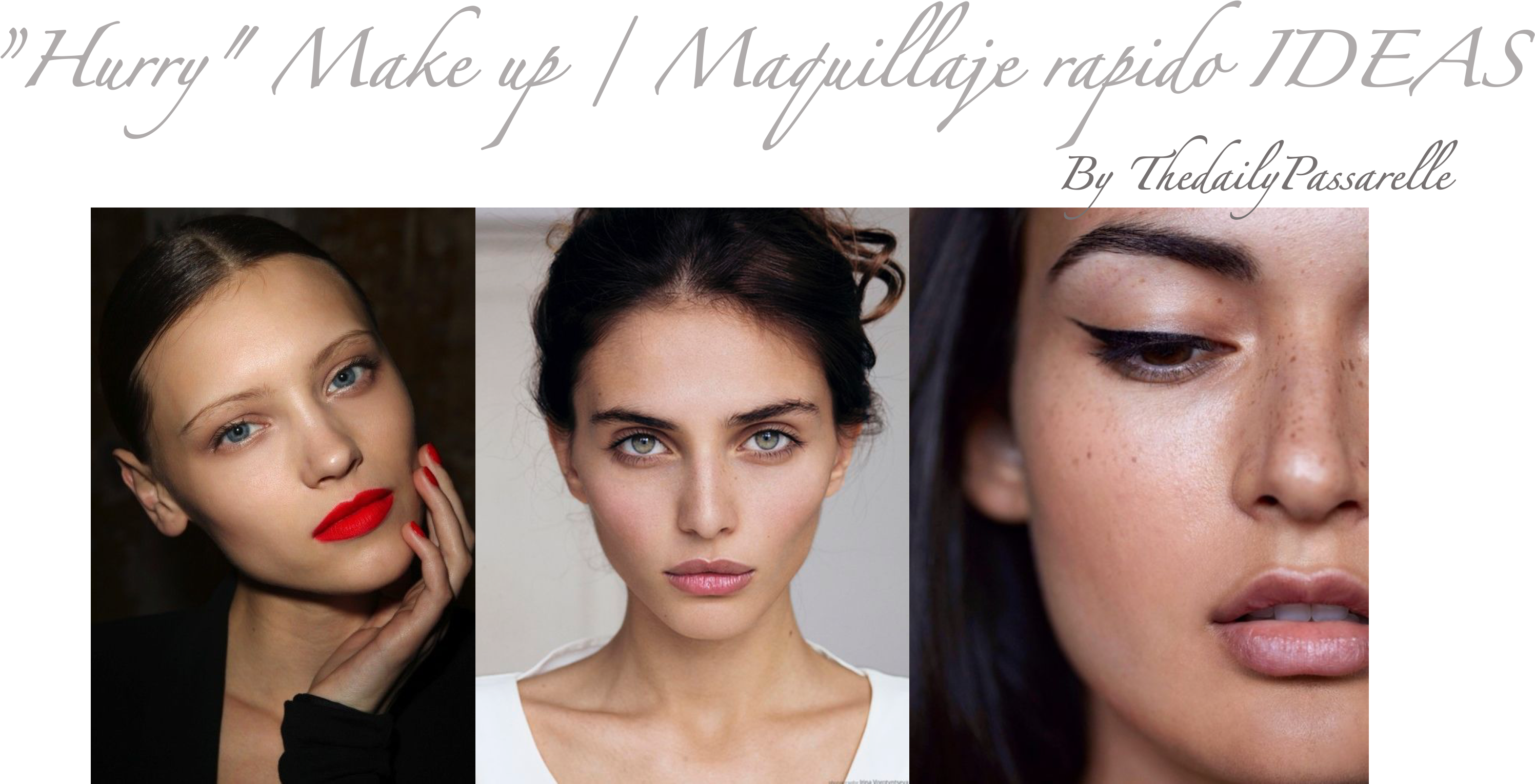 Lifestyle “hurry” Make Up / Maquillaje Rapido Ideas - Eye Liner (3339x1635), Png Download