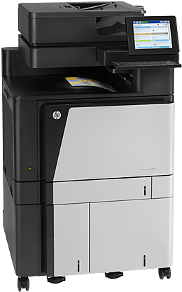 Hp Color Laserjet Enterprise Flow M880z Multifunction - Hp Color Laserjet Flow Mfp M880z Prntr (573x430), Png Download