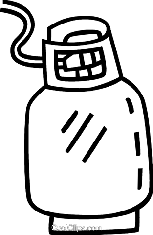 Propane Tank Royalty Free Vector Clip Art Illustration - Graphics (313x480), Png Download