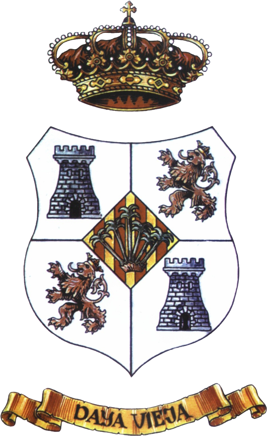 Previous Image - Escudo De Daya Vieja (964x1550), Png Download