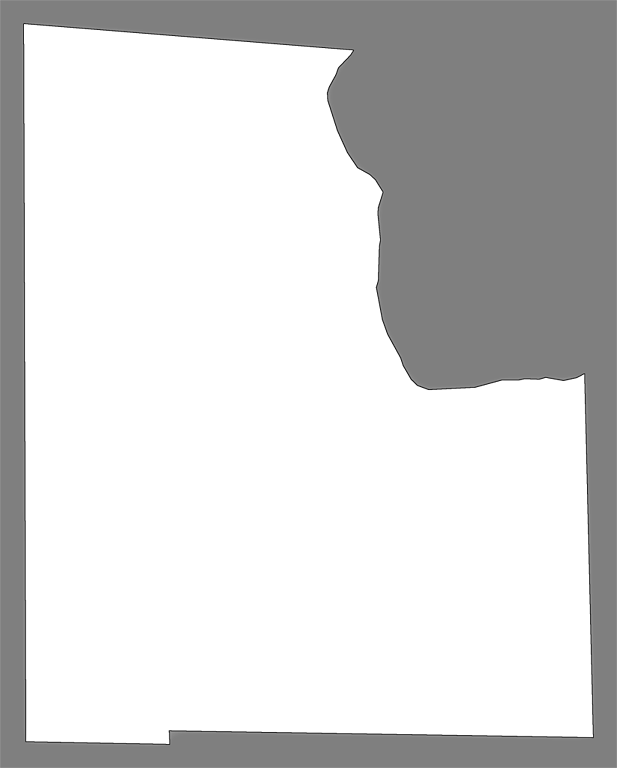 A Plain Frame Map Of Baker - Paper (617x768), Png Download