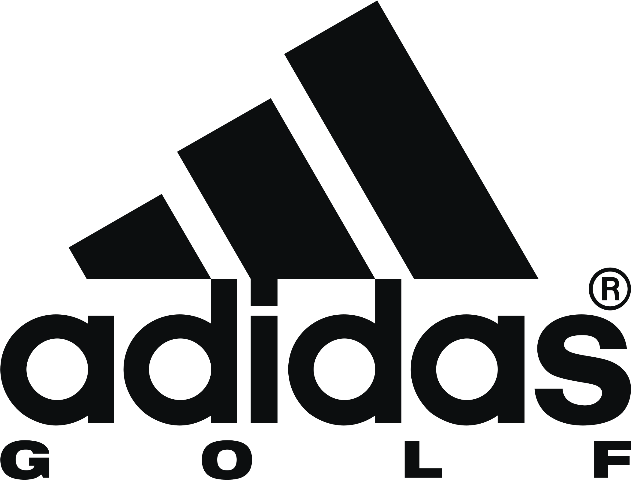 Adidas Golf Logo Png Transparent - Adidas Logo Black Transparent (2400x2400), Png Download