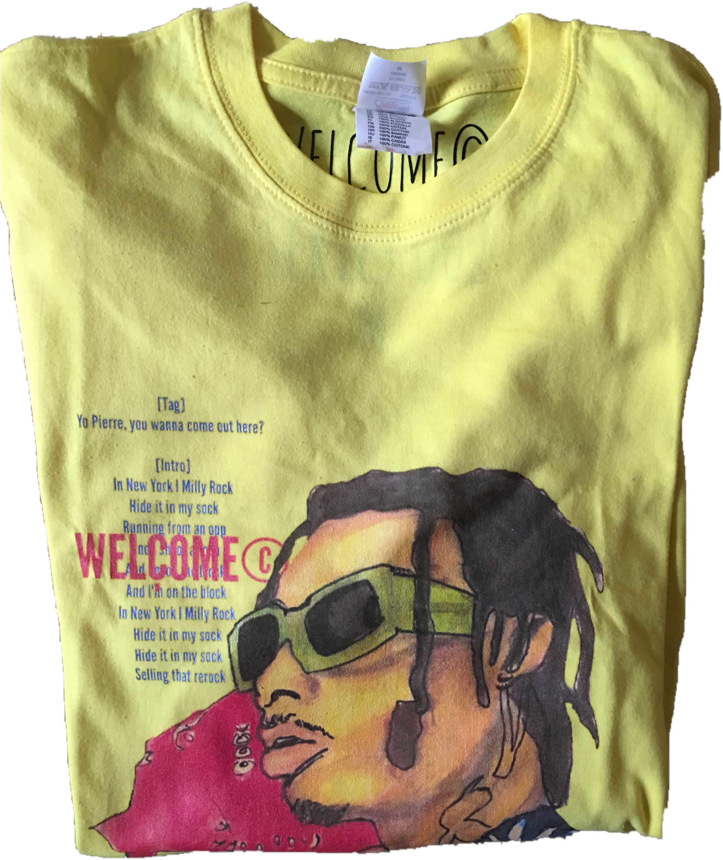 Hand Drawn Playboi Carti-magnolia Tee Only On Gettothecorner - Portable Network Graphics (2500x3333), Png Download