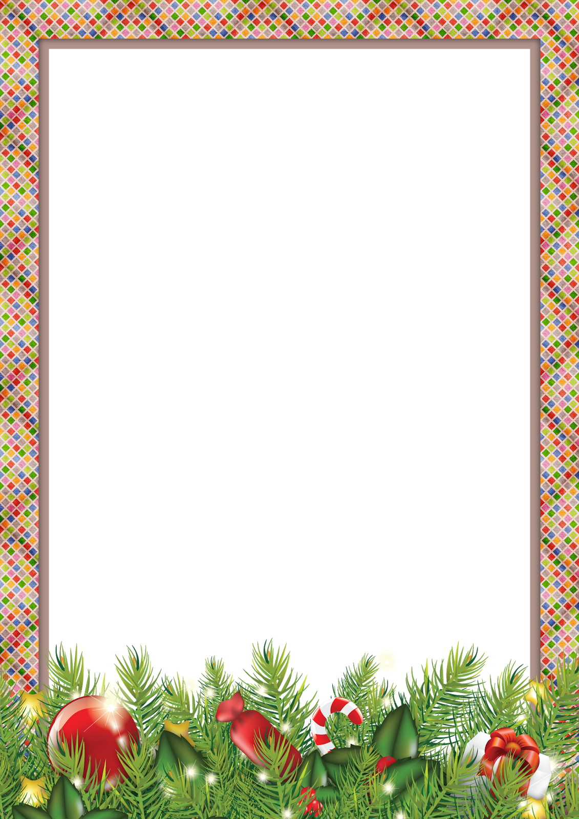 Click En Cada Imagen Para Verla En Tamaño Real, Luego - 3 Christmas Garlands, Vector Illustration Magnet (1131x1600), Png Download