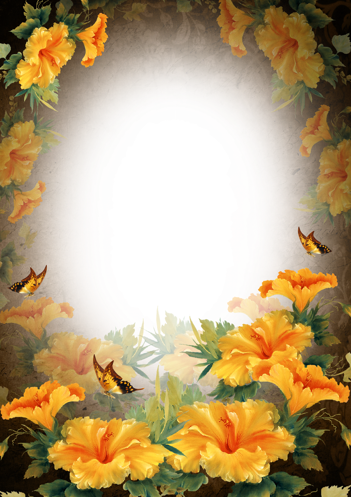 Marcos Navideños, Marcos Con Flores, Marcos Para Foto, - Marcos Png (1131x1600), Png Download