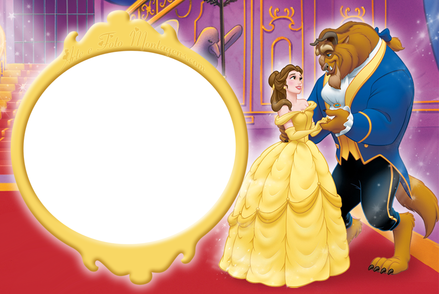 Resultado De Imagem Para Arte Gratis Da Bela E Fera - Belle Beauty And The Beast Running Costume (898x602), Png Download