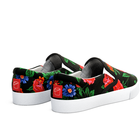 Dark Roses - Slip-on Shoe (480x480), Png Download