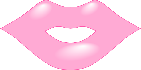 Labios Angie Clip Art - Dibujo Labios Rosados Png (600x300), Png Download