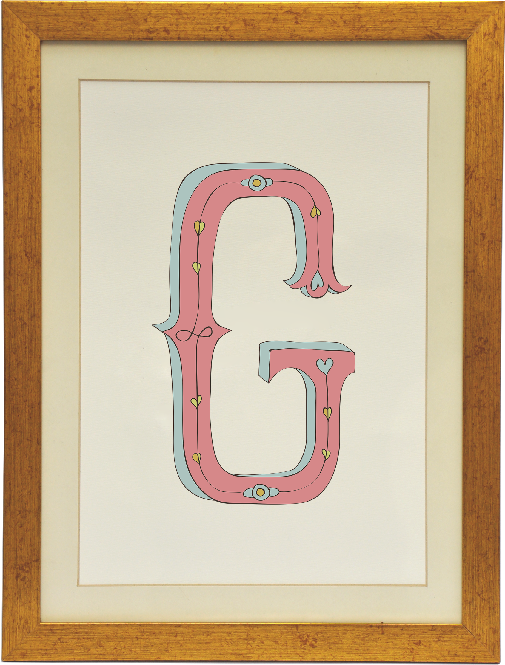 Quadro Infantil Alfabeto Letra G - Number (1848x2412), Png Download