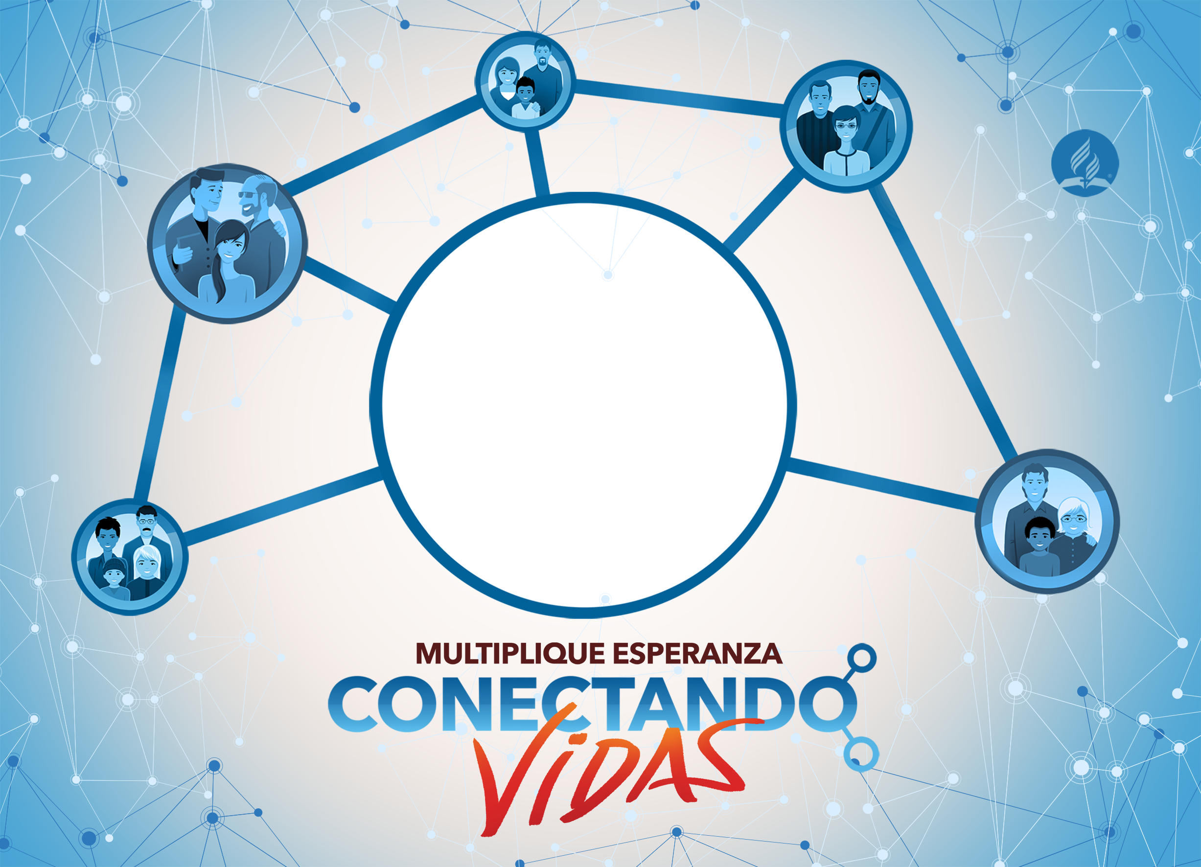 Moldura Porta Retrato Conectando Vidas - Conectando Vidas (2454x1772), Png Download