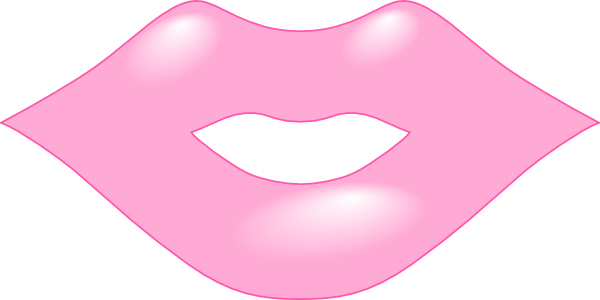 Small - Dibujo Labios Rosados Png (600x300), Png Download