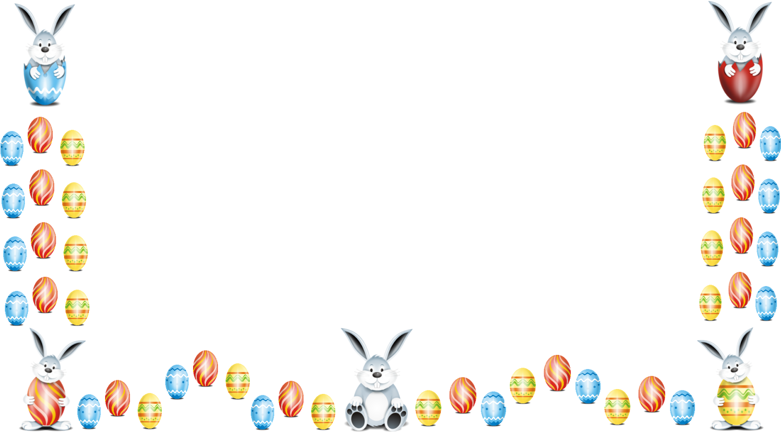 Coelhinhos E Ovos Png - Easter (1600x900), Png Download
