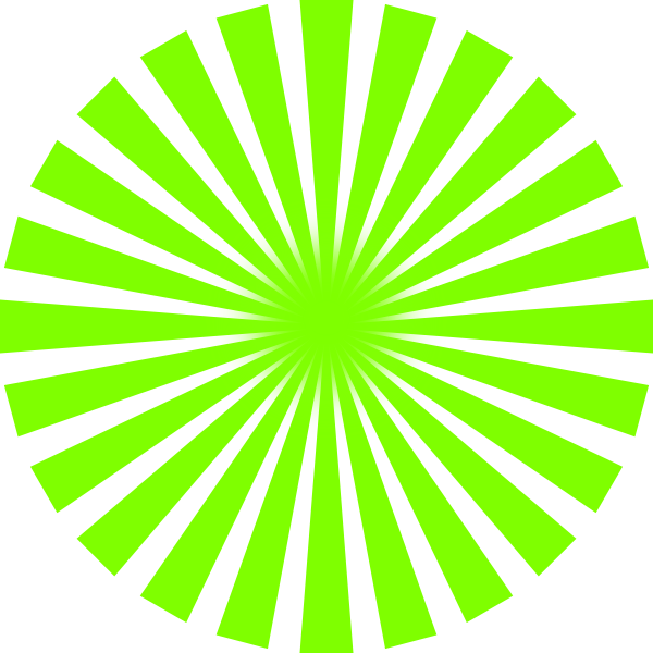 Green Sun Rays Clip Art At Clker - El Paso Texas City Flag (600x600), Png Download
