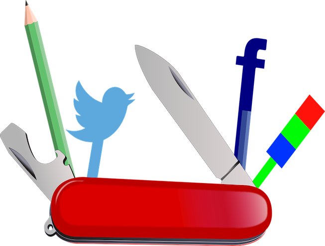 Herramientas De Marketing De Contenidos Destacada - Swiss Army Knife Artist (653x493), Png Download