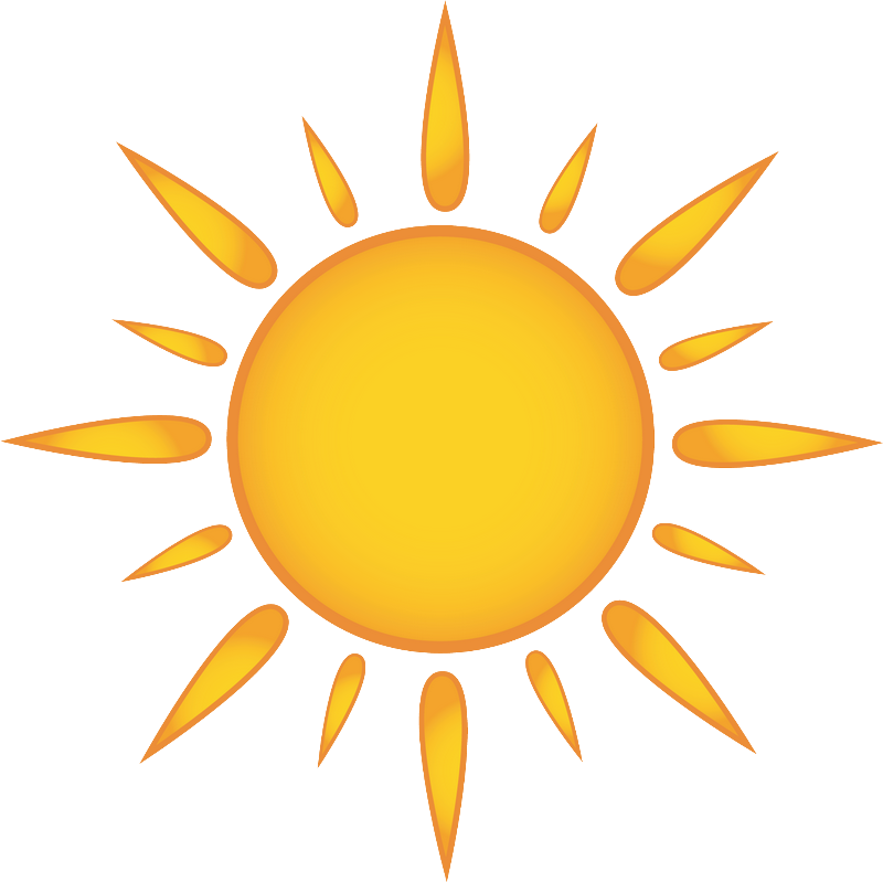 Sun Rays Clipart - Sun Drawing (800x799), Png Download