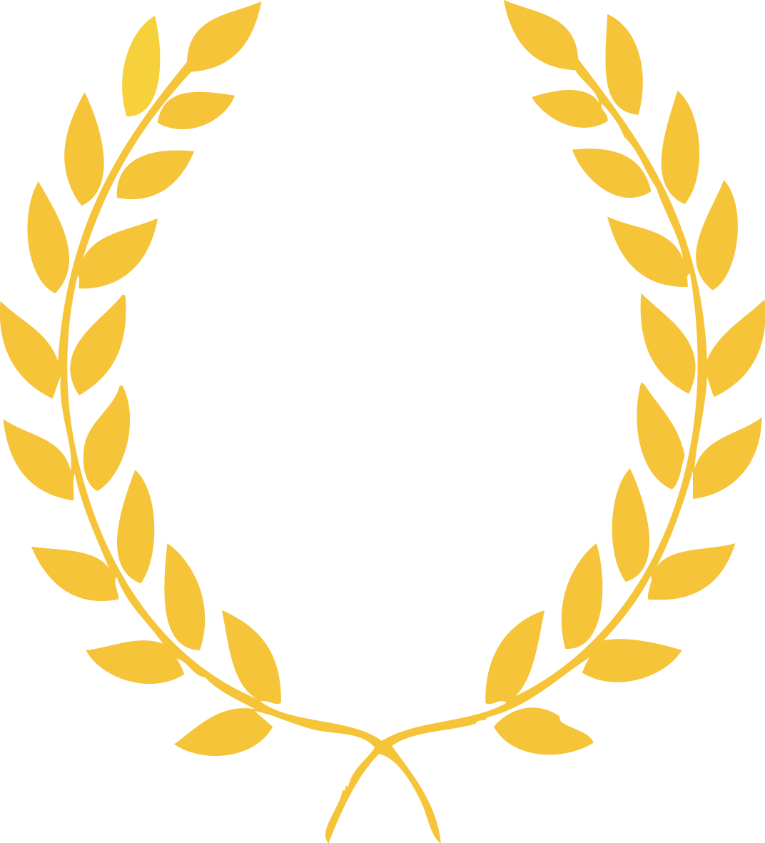 Olive Wreath Png Svg Library - Laurel Wreath (1072x1181), Png Download