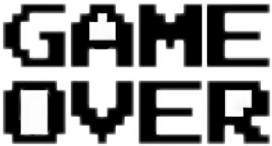 Report Abuse - Game Over 16 Bit (1056x568), Png Download