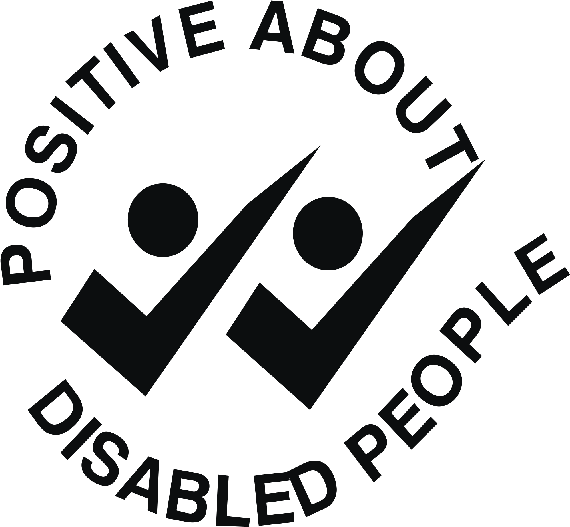 Positive About Disabled People Logo Png Transparent - Positive About Disabled People Png (2400x2400), Png Download