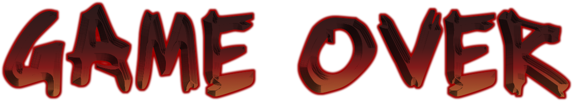 Solarrion/"game Over" Sign-ups - Game Over Sign Png (1205x291), Png Download