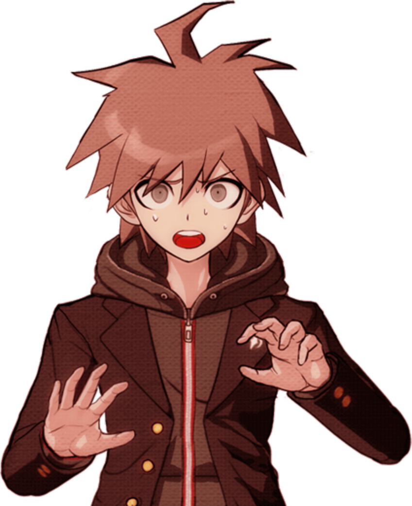 Danganronpa 1 Makoto Naegi Game Over Sprite - Dangan Ronpa Makoto Naegi Sprites (848x1042), Png Download