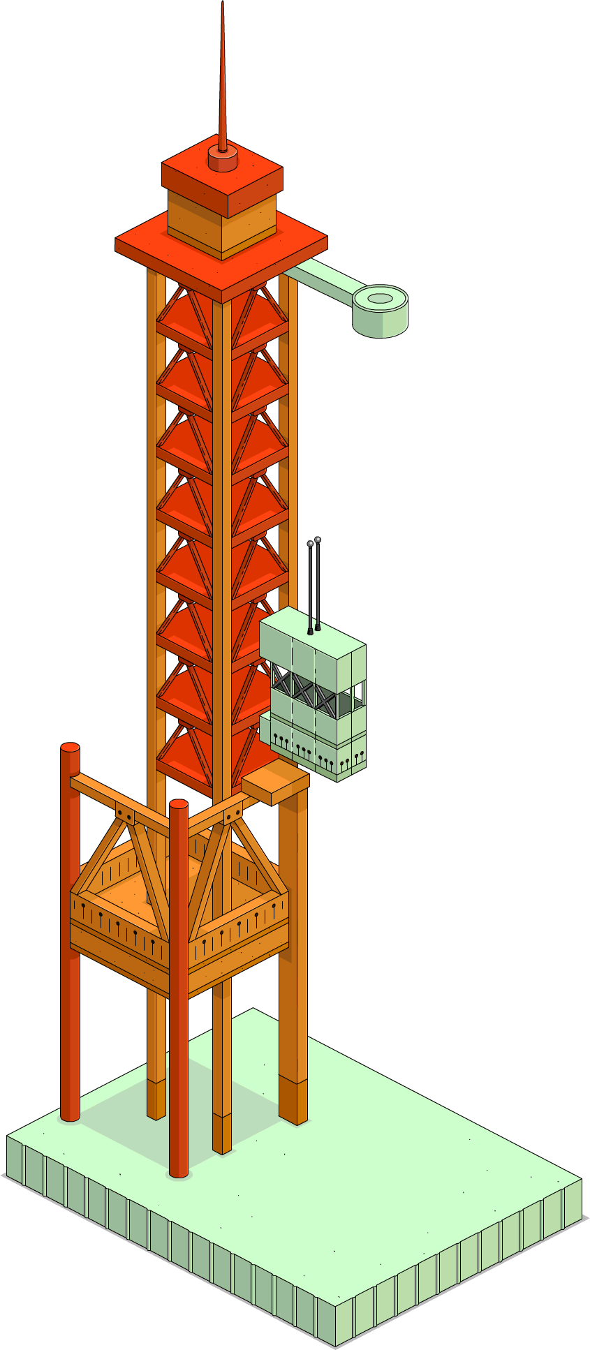 Rocket Launch Pad Empty Menu - Rocket Launch Pad Png (845x1934), Png Download