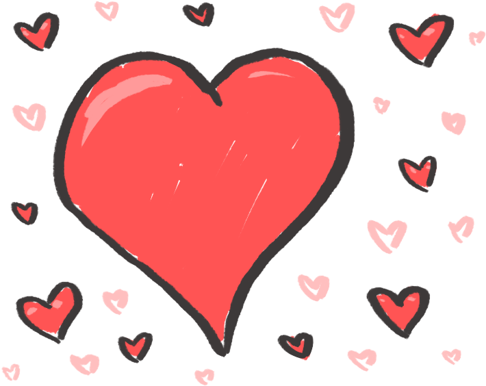 Coracoes - Simbolo De Amor Png (727x600), Png Download
