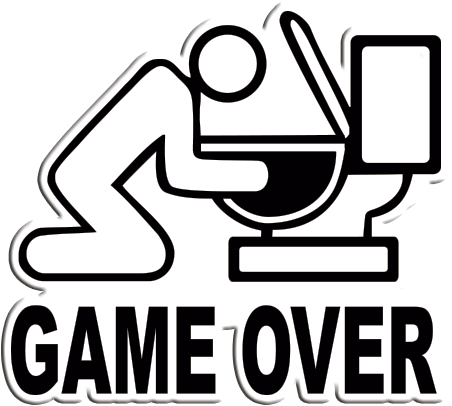 Size - 2" - Game Over (452x406), Png Download
