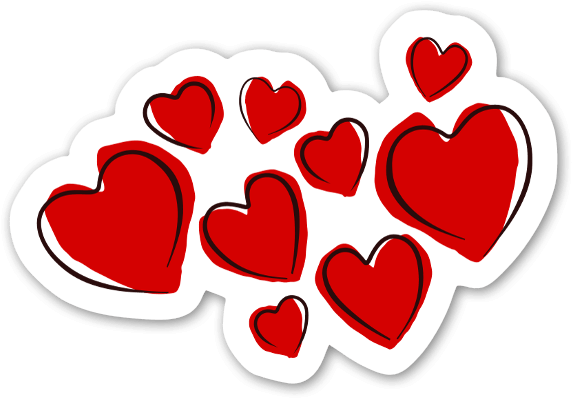 Corações Vermelhos - Festa Della Mamma 2018 (600x430), Png Download