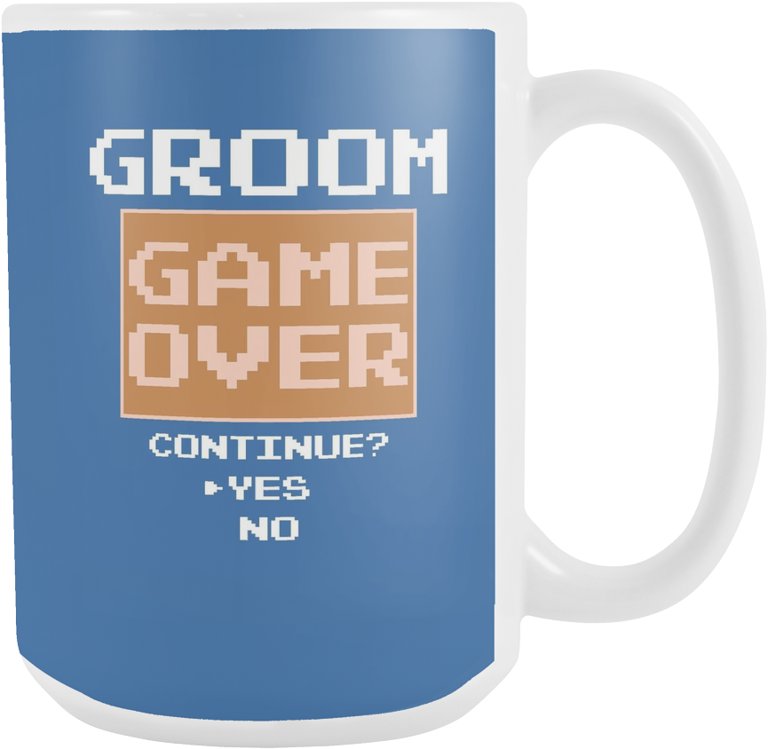 Groom Gift Game Over Video Game Coffee Mug - Twitter Japanese Headers (1024x1024), Png Download