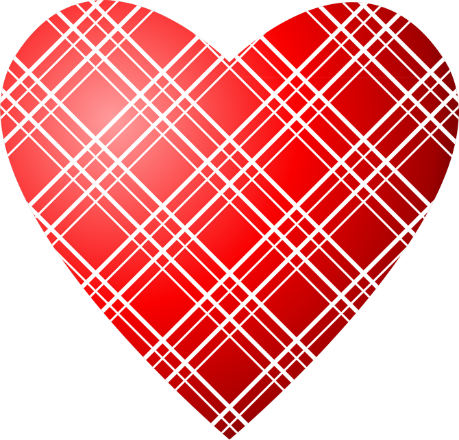B *✿* Coração Feliz, Meu Coração, Corações Bonitos, - Coração Xadrez Png (670x642), Png Download