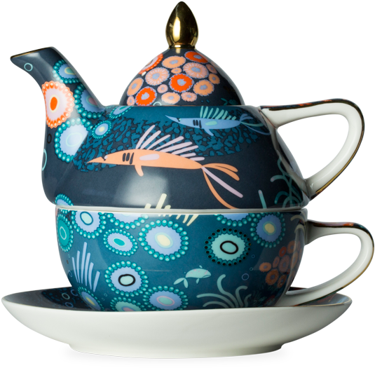 Under The Sea Marine Tea For One - Tea (555x555), Png Download