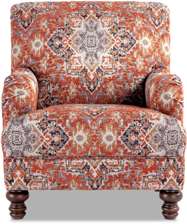 Cora Medallion Accent Chair - Chair (850x534), Png Download