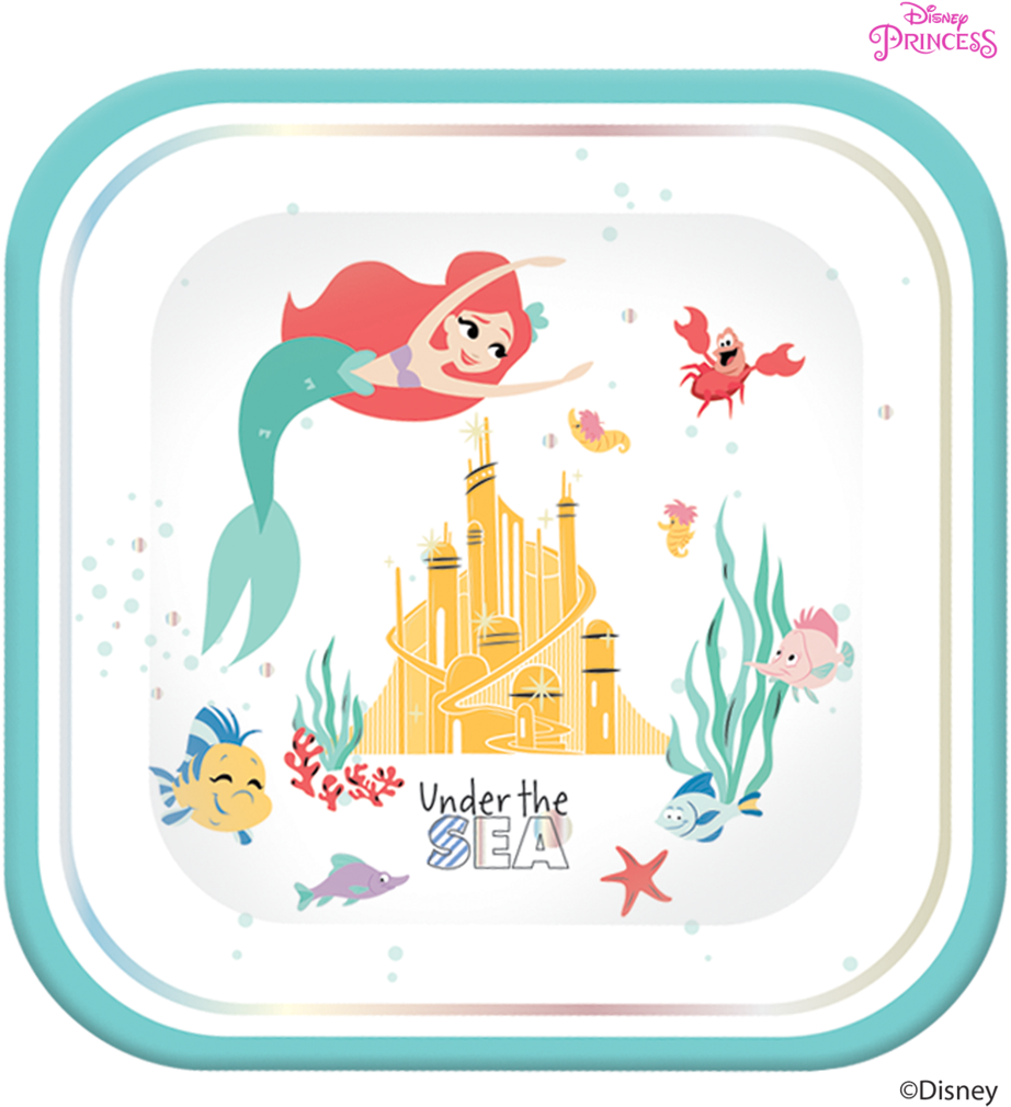 Disney Princess Ariel Under The Sea Party Large Square - Ariel (928x1024), Png Download