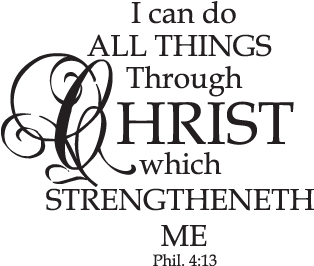 However I'm Always A Work In Progress For Many Other - Philippians 4 13 I Can Do All Things Through Christ (500x300), Png Download