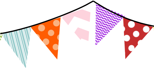 Banderines De Colores Dibujo (507x266), Png Download