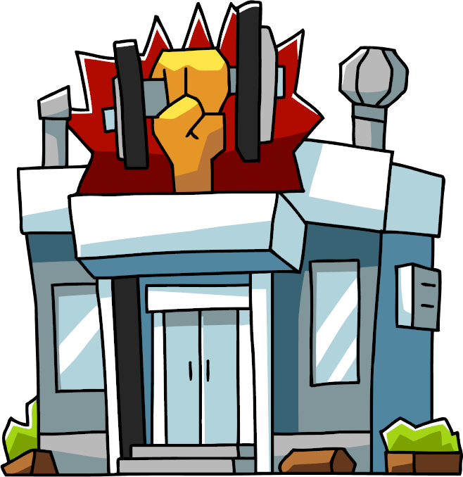 Clipart Transparent Download Image Png Scribblenauts - Gym Building Clipart Png (658x678), Png Download