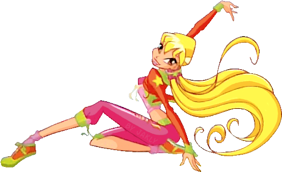 File - Outfits - Season 4 - Stella - Gym - Stella Winx Season 4 (563x349), Png Download