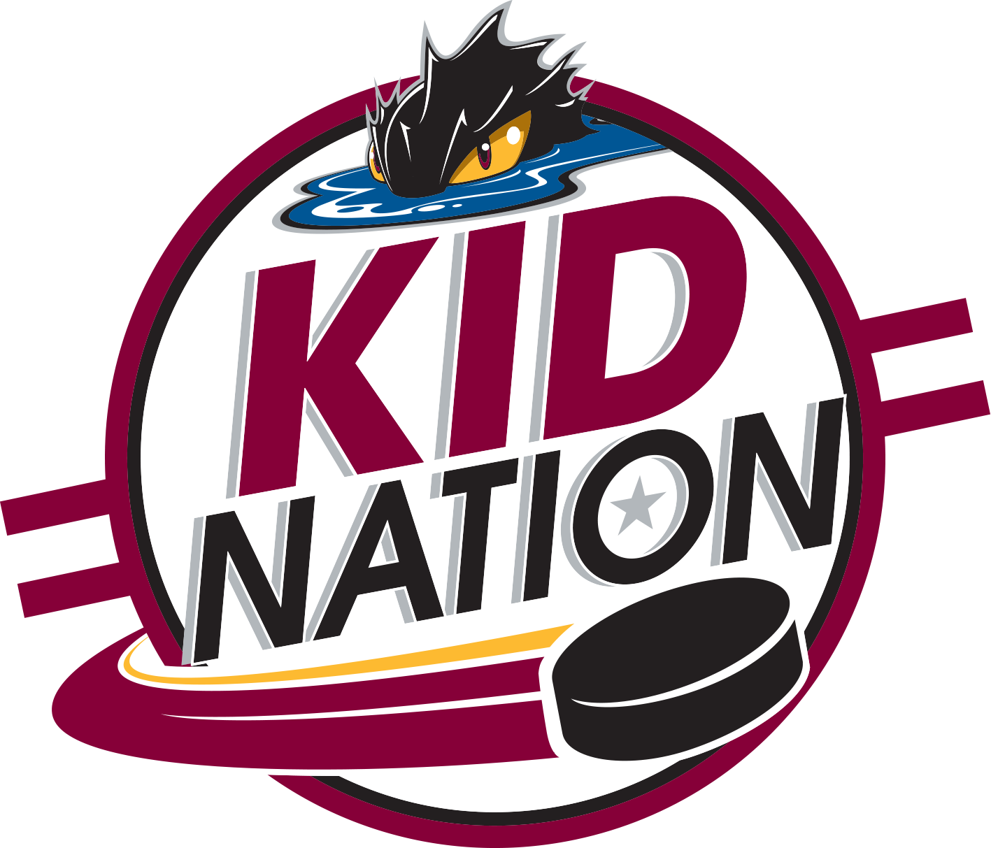 All-new Monsters Kid Nation Fan Club - Fatheads Lake Erie Monsters Logo (1417x1213), Png Download