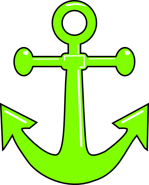 Png Library Download Lime Green Anchor Clip Art At - Anchor Clipart (480x595), Png Download