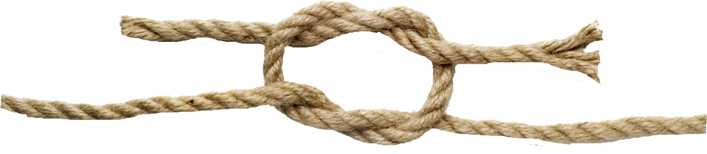 Rope Knot - Driftwood (2835x620), Png Download