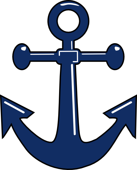 Anchor 4 Rope Ship Boat Nautical Marine Sailing Sea - Anchor Clip Art (480x595), Png Download