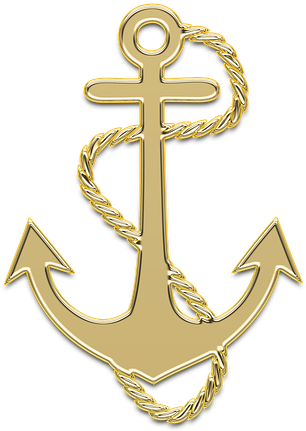 Anchor, Marine, Sea, Ship, Golden, Decor, Gold, Sailor - My Anchor (720x720), Png Download