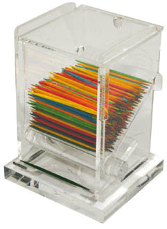 Winco Actd-3 Toothpick Holder / Dispenser - Winco Actd-3 Acrylic Toothpick Dispenser (376x338), Png Download