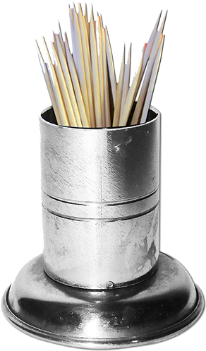 Ktl Stainless Steel Toothpick Stand - Steel (500x500), Png Download