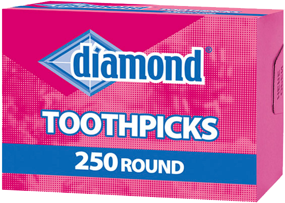 Diamond® Round Toothpicks - Diamond Toothpicks (600x442), Png Download